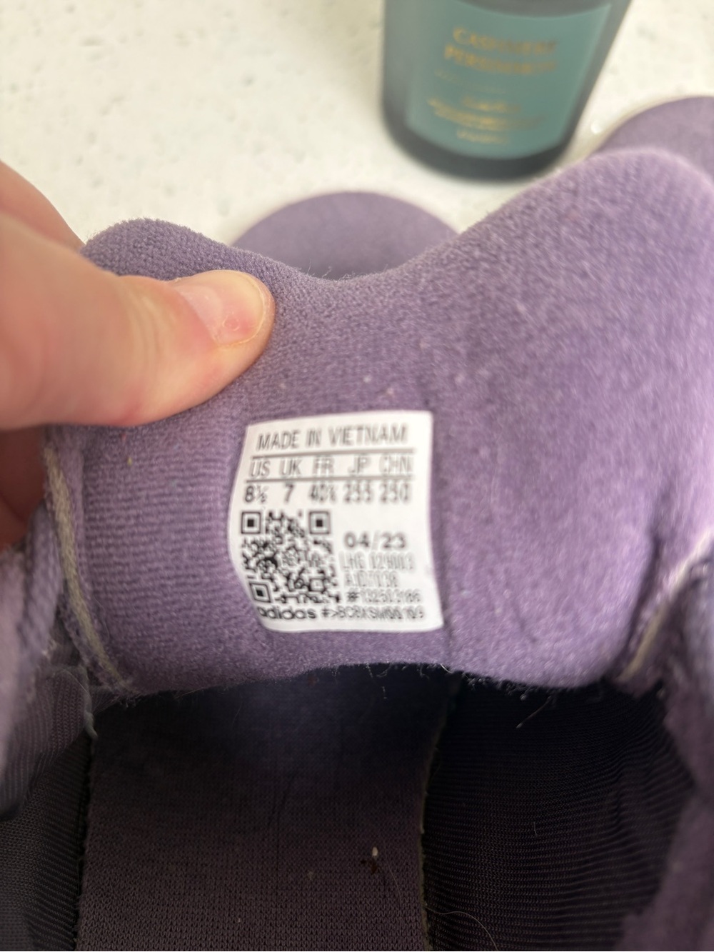 Adidas Campus Men or Women’s Casual Sneakers — Purple with White Stripes - Picture 3 of 5
